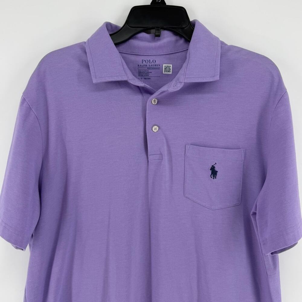 Polo Ralph Lauren Performance Polo Golf Shirt Lavender Men’s Large - Picture 2 of 9